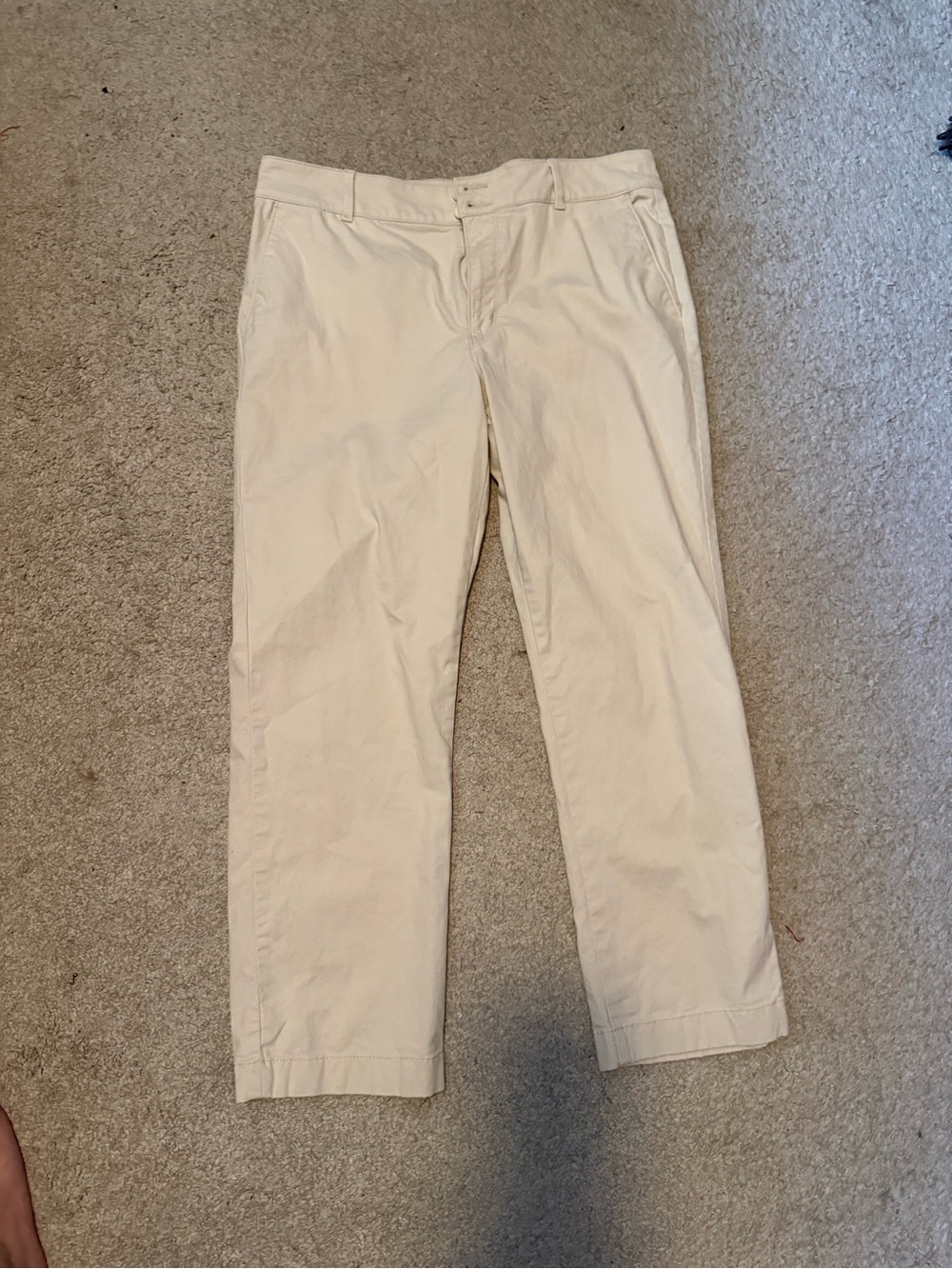 LOFT Women's Cream Chino Pants
